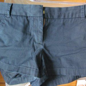 J Crew 3in Navy Cotton Chino Shorts